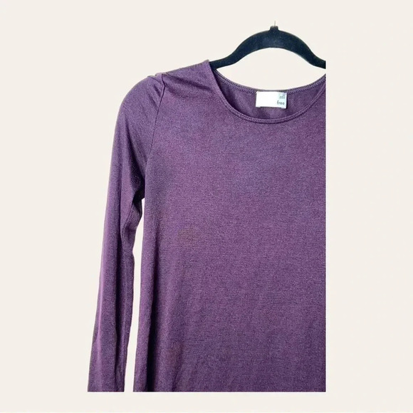 0380. ARITZIA WILFRED FREE PURPLE SWEATER DRESS‎ LONG SLEEVE SIZE XSMALL - Picture 4 of 10